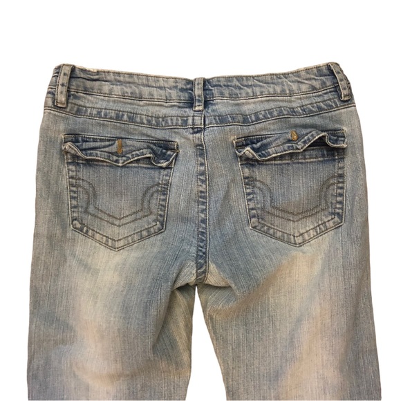 Kensie Bootcut Jeans- Distressed / Faded - Size 8 - Picture 7 of 10